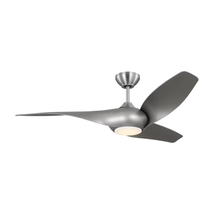 Visual Comfort 3TNSM52 Topan Smart 52" Ceiling Fan with LED Light Kit - Brushed Steel with Silver Blades