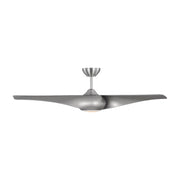 Visual Comfort 3TNSM52 Topan Smart 52" Ceiling Fan with LED Light Kit - Brushed Steel with Silver Blades