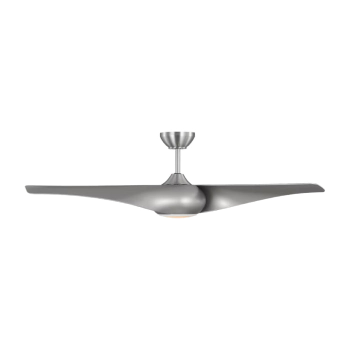 Visual Comfort 3TNSM52 Topan Smart 52" Ceiling Fan with LED Light Kit - Brushed Steel with Silver Blades