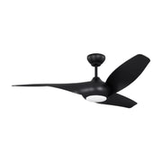 Visual Comfort 3TNSM52 Topan Smart 52" Ceiling Fan with LED Light Kit - Midnight Black