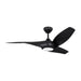 Visual Comfort 3TNSM52 Topan Smart 52" Ceiling Fan with LED Light Kit - Midnight Black