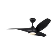 Visual Comfort 3TNSM52 Topan Smart 52" Ceiling Fan with LED Light Kit - Midnight Black