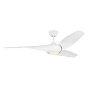 Visual Comfort 3TNSM60 Topan Smart 60" Indoor/Outdoor Ceiling Fan with LED Light Kit - Matte White