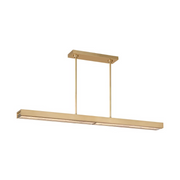 Visual Comfort AKLS242 Maybeck 1-lt 48" LED Linear Chandelier - Hand-Rubbed Antique Brass