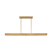 Visual Comfort AKLS242 Maybeck 1-lt 48" LED Linear Chandelier - Hand-Rubbed Antique Brass
