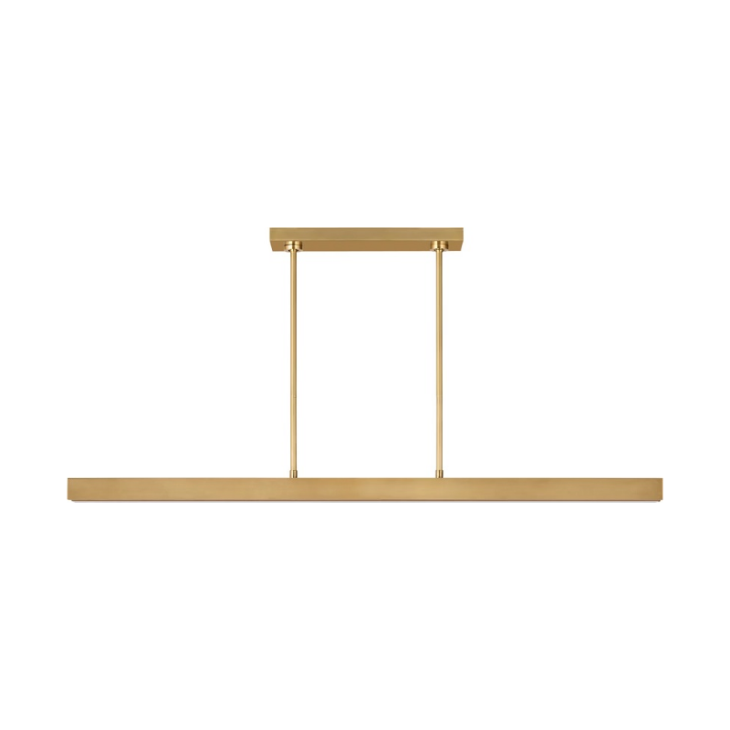 Visual Comfort AKLS242 Maybeck 1-lt 48" LED Linear Chandelier - Hand-Rubbed Antique Brass