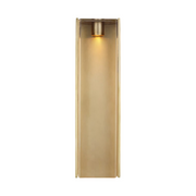 Visual Comfort AKLS242 Maybeck 1-lt 18" Tall LED Outdoor Wall Sconce - Hand-Rubbed Antique Brass