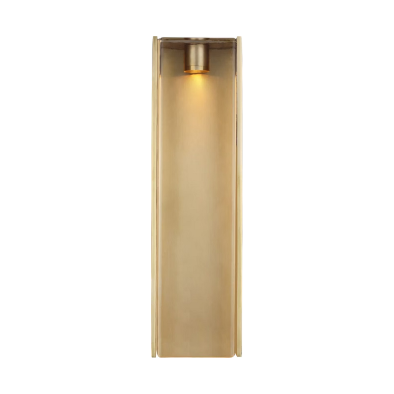Visual Comfort AKLS242 Maybeck 1-lt 18" Tall LED Outdoor Wall Sconce - Hand-Rubbed Antique Brass