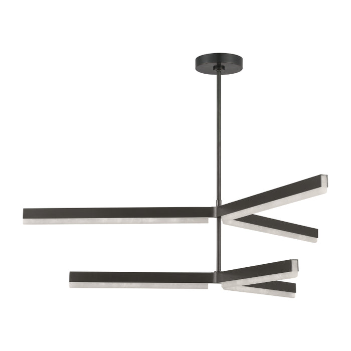 Visual Comfort KWCH704 Linea 4-lt 56" 2-Tier LED Chandelier