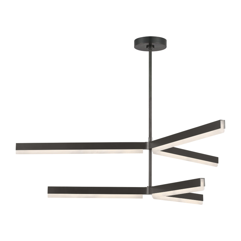 Visual Comfort KWCH704 Linea 4-lt 56" 2-Tier LED Chandelier