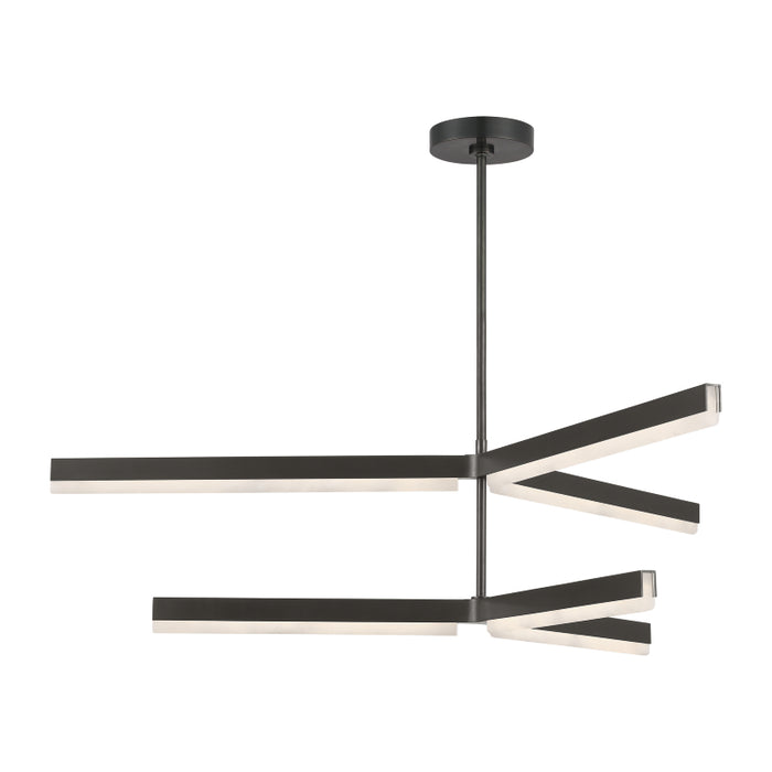Visual Comfort KWCH704 Linea 4-lt 56" 2-Tier LED Chandelier