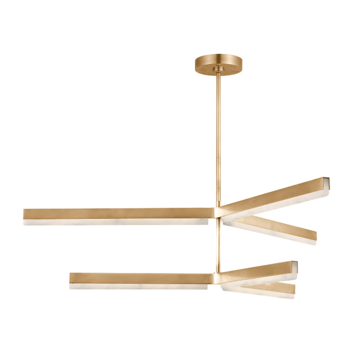 Visual Comfort KWCH704 Linea 4-lt 56" 2-Tier LED Chandelier