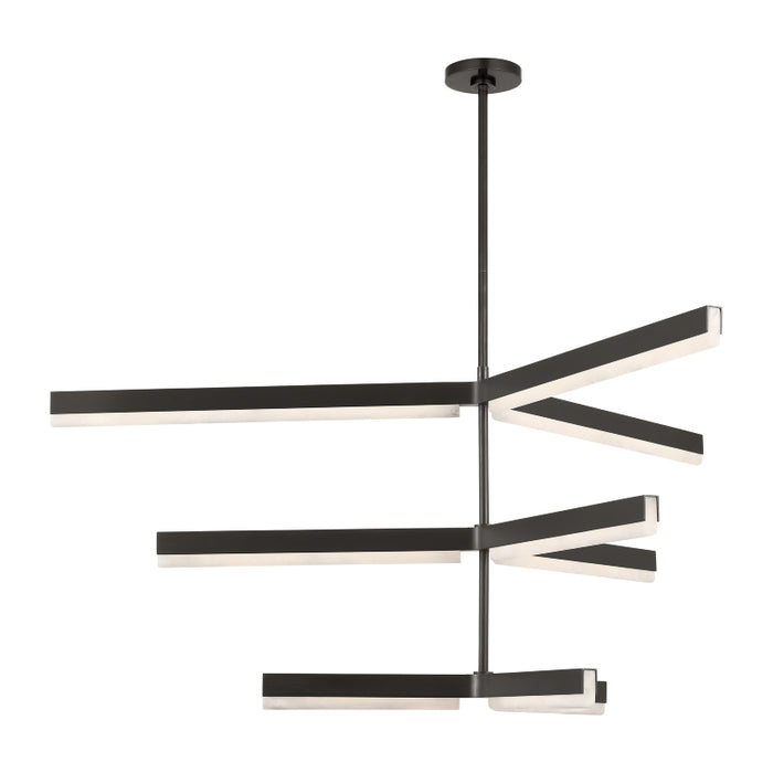 Visual Comfort KWCH705 Linea 6-lt 56" 3-Tier LED Chandelier