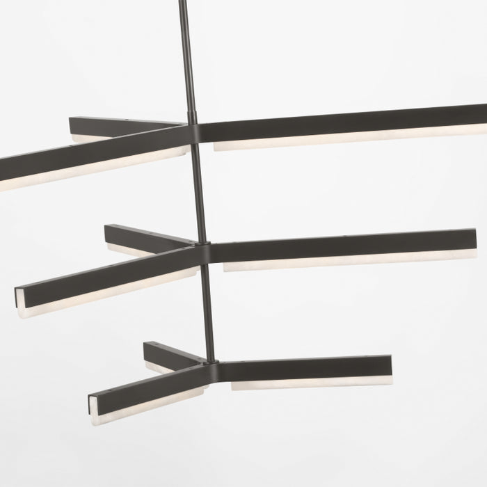 Visual Comfort KWCH705 Linea 6-lt 56" 3-Tier LED Chandelier