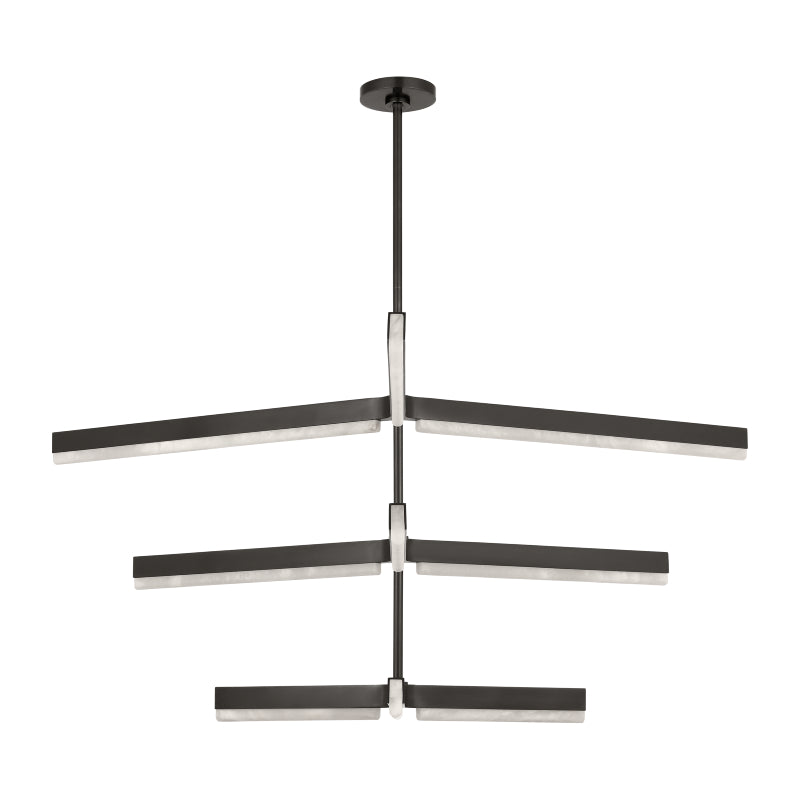 Visual Comfort KWCH705 Linea 6-lt 56" 3-Tier LED Chandelier