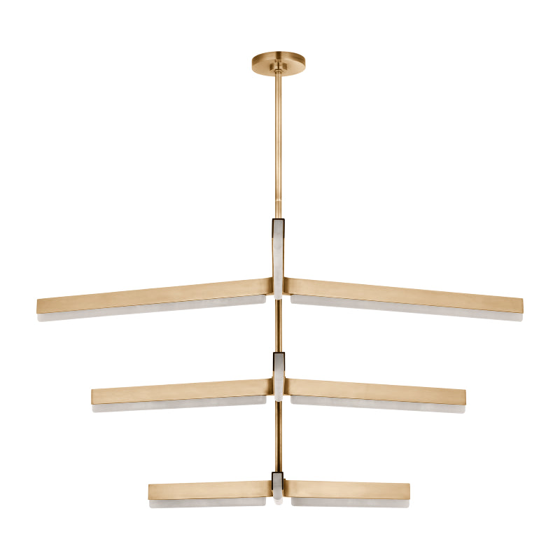 Visual Comfort KWCH705 Linea 6-lt 56" 3-Tier LED Chandelier