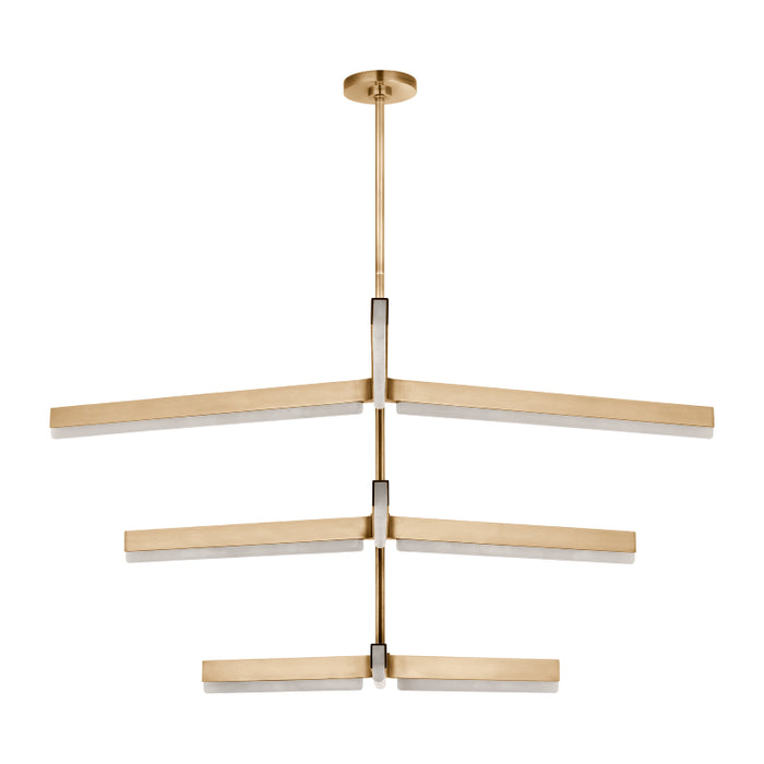 Visual Comfort KWCH705 Linea 6-lt 56" 3-Tier LED Chandelier