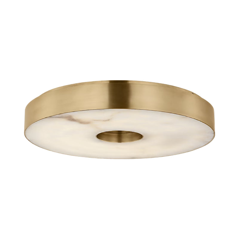 Visual Comfort KWFM70227 Wyllis 18" LED Flush Mount - Hand Rubbed Antique Brass