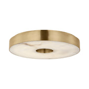 Visual Comfort KWFM70227 Wyllis 18" LED Flush Mount - Hand Rubbed Antique Brass