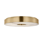 Visual Comfort KWFM70227 Wyllis 18" LED Flush Mount - Hand Rubbed Antique Brass