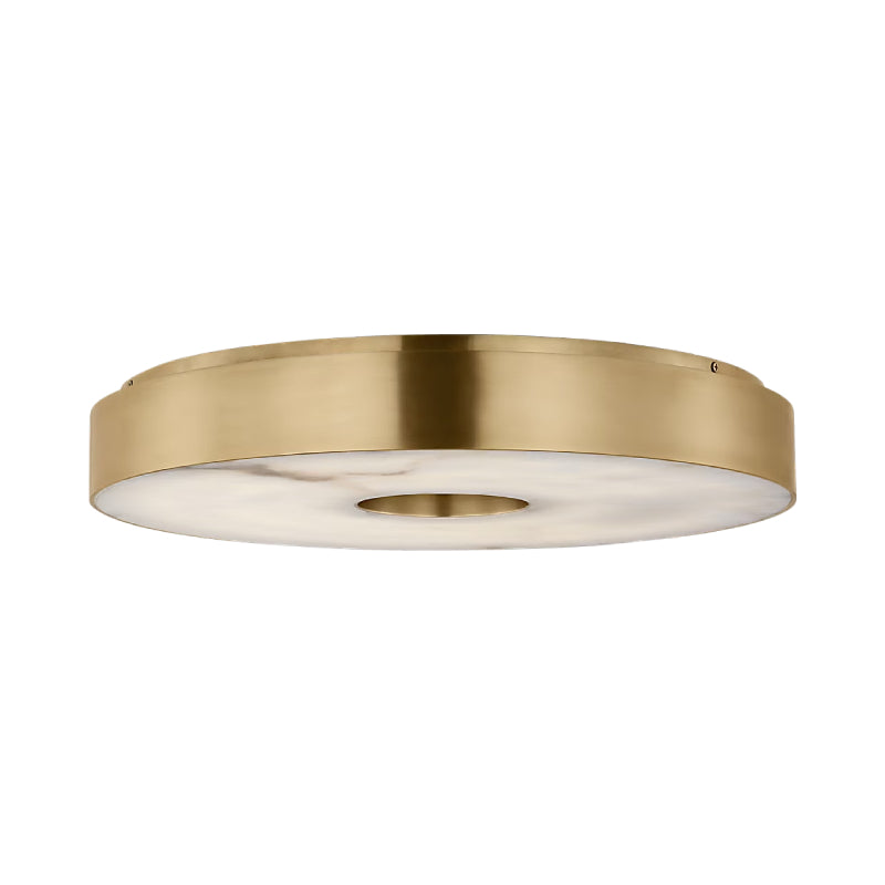 Visual Comfort KWFM70227 Wyllis 18" LED Flush Mount - Hand Rubbed Antique Brass