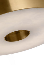 Visual Comfort KWFM70327 Wyllis 12" LED Flush Mount - Hand Rubbed Antique Brass