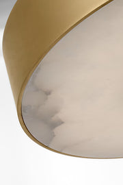 Visual Comfort KWFM70327 Wyllis 12" LED Flush Mount - Hand Rubbed Antique Brass