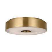 Visual Comfort KWFM70327 Wyllis 12" LED Flush Mount - Hand Rubbed Antique Brass