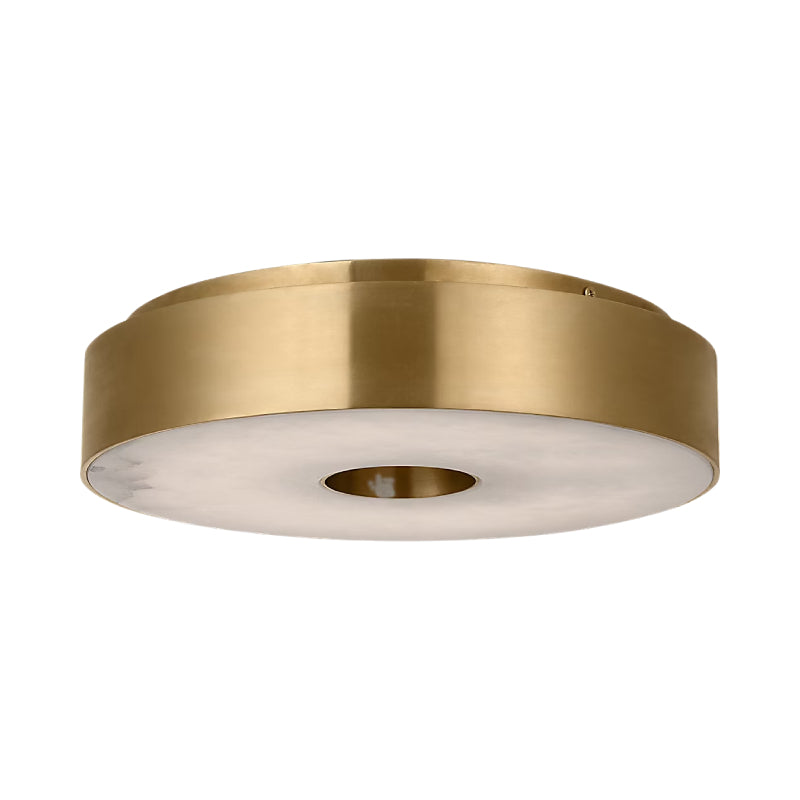Visual Comfort KWFM70327 Wyllis 12" LED Flush Mount - Hand Rubbed Antique Brass