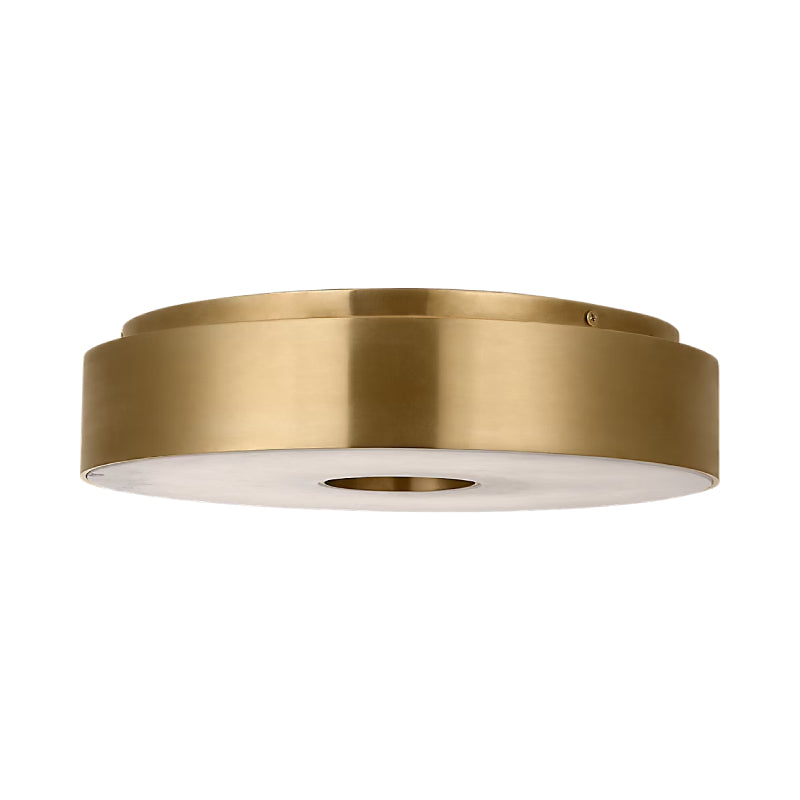 Visual Comfort KWFM70327 Wyllis 12" LED Flush Mount - Hand Rubbed Antique Brass