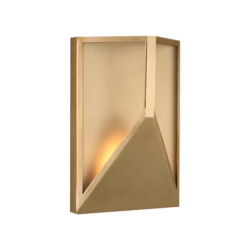 Visual Comfort KWOWS69327 Punto 1-lt 10" Tall LED Outdoor Wall Sconce - Hand-Rubbed Antique Brass