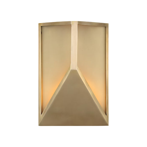 Visual Comfort KWOWS69327 Punto 1-lt 10" Tall LED Outdoor Wall Sconce - Hand-Rubbed Antique Brass