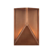 Visual Comfort KWOWS69327 Punto 1-lt 10" Tall LED Outdoor Wall Sconce - Natural Copper