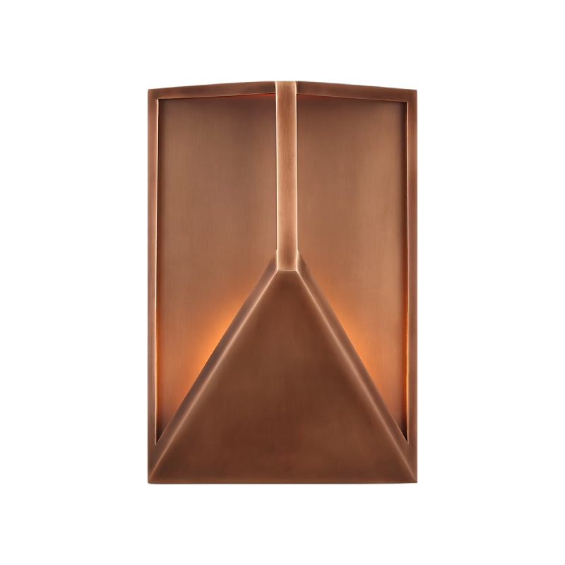 Visual Comfort KWOWS69327 Punto 1-lt 10" Tall LED Outdoor Wall Sconce - Natural Copper
