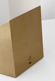 Visual Comfort KWTB60327 Pezzo 10" Tall LED Rechargeable Table Lamp - Hand Rubbed Antique Brass