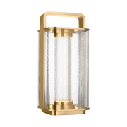 Visual Comfort KWTB61727 Flacara 1-lt 15" Tall LED Outdoor Rechargeable Lantern - Hand-Rubbed Antique Brass