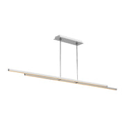 Tech 700LSSTG284 Stagger 2 2-lt 24" LED Linear Suspension - Polished Stainless Steel