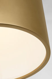 Visual Comfort MDFM73927 Dola 13" LED Flush Mount - Hand Rubbed Antique Brass