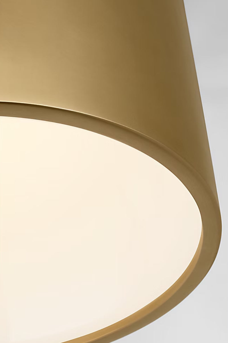 Visual Comfort MDFM73927 Dola 13" LED Flush Mount - Hand Rubbed Antique Brass