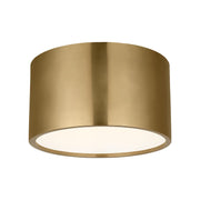 Visual Comfort MDFM73927 Dola 13" LED Flush Mount - Hand Rubbed Antique Brass
