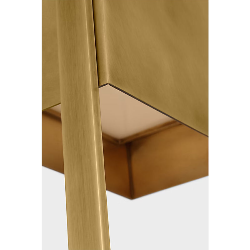 Visual Comfort MDOWS73327 Alude 1-lt 45" Tall LED Wall Sconce - Hand Rubbed Antique Brass