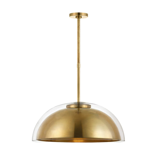 Visual Comfort MDPD73427 Lusi 1-lt 24" LED Pendant - Hand Rubbed Antique Brass