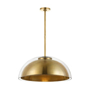 Visual Comfort MDPD73427 Lusi 1-lt 24" LED Pendant - Hand Rubbed Antique Brass