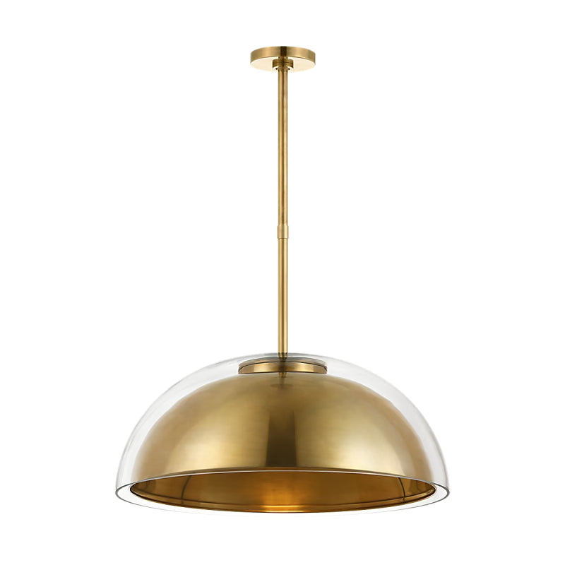Visual Comfort MDPD73427 Lusi 1-lt 24" LED Pendant - Hand Rubbed Antique Brass
