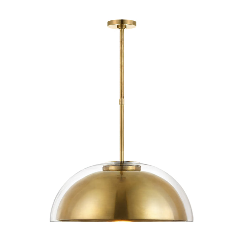 Visual Comfort MDPD73427 Lusi 1-lt 24" LED Pendant - Hand Rubbed Antique Brass