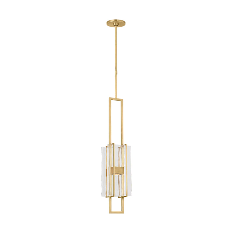Visual Comfort MDPD74127 Duelle 1-lt 6" LED Pendant-Hand-Rubbed Antique Brass