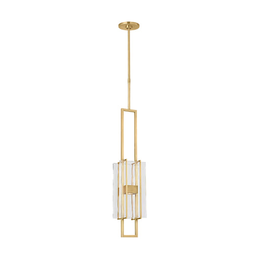 Visual Comfort MDPD74127 Duelle 1-lt 6" LED Pendant-Hand-Rubbed Antique Brass