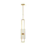Visual Comfort MDPD74127 Duelle 1-lt 6" LED Pendant-Hand-Rubbed Antique Brass