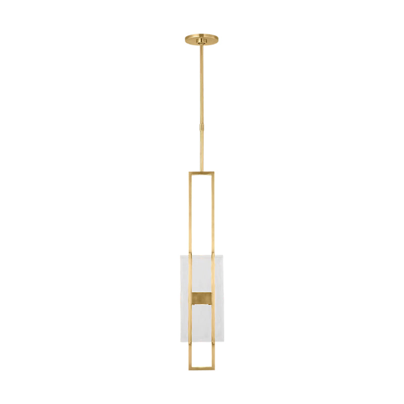 Visual Comfort MDPD74127 Duelle 1-lt 6" LED Pendant-Hand-Rubbed Antique Brass