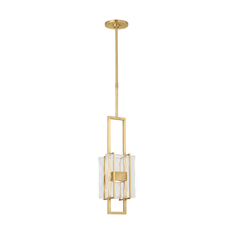 Visual Comfort MDPD74227 Duelle 1-lt 6" LED Pendant-Hand-Rubbed Antique Brass